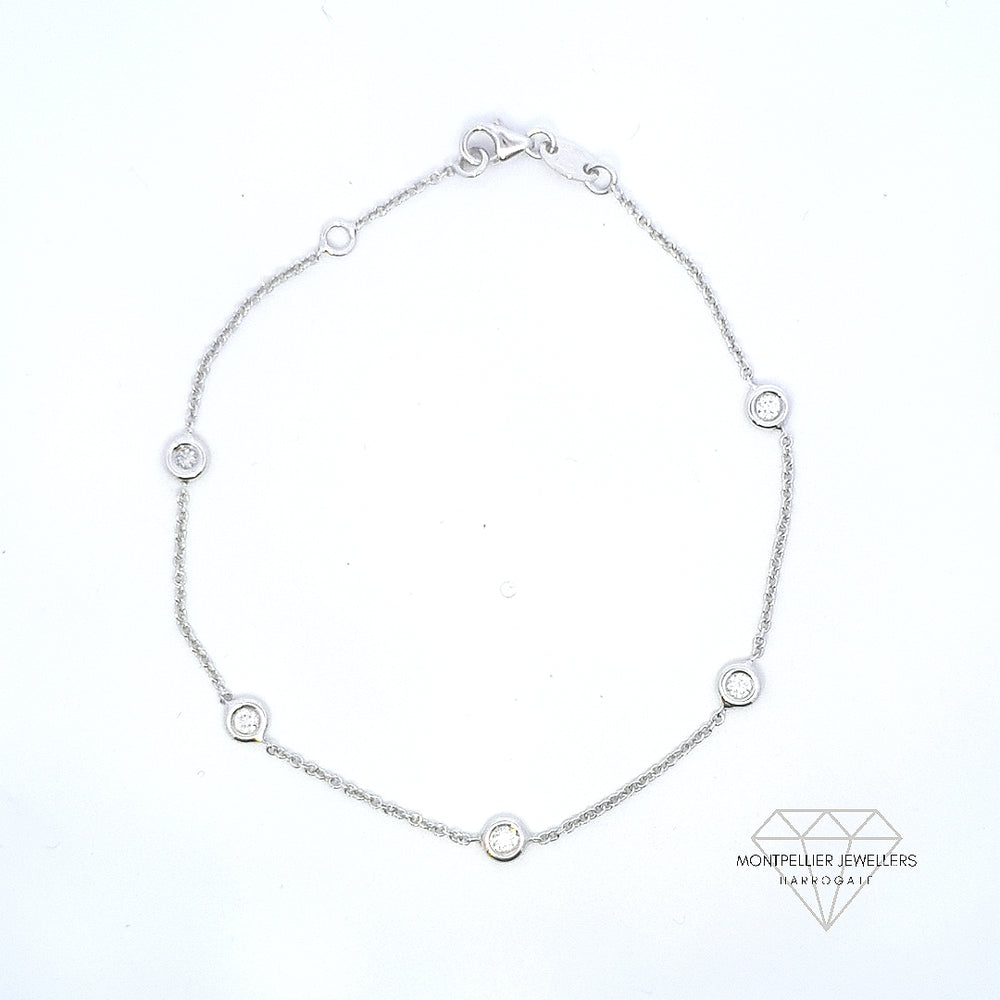 0.22ct Diamond Bracelet in 18ct White Gold