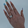 GIA 4.51ct J/SI1 Round Brilliant Cut Diamond Solitaire Ring with Tapered Baguette Shoulders Set in 18ct White Gold