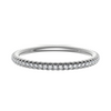 Platinum 1.50mm Micro Set Diamond Full Eternity Ring