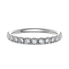 Platinum 2.50mm Micro Set Diamond Half Eternity Ring
