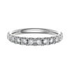 Platinum 2.50mm Micro Set Diamond Full Eternity Ring