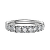 Platinum 3.00mm Micro Set Diamond Full Eternity Ring