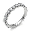 Platinum 3.50mm Micro Set Diamond Full Eternity Ring