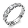 Platinum 4.20mm Micro Set Diamond Full Eternity Ring