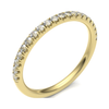 18ct Yellow Gold 2.00mm Micro Set Diamond Half Eternity Ring