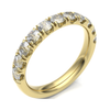 18ct Yellow Gold 3.00mm Micro Set Diamond Half Eternity Ring