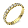 18ct Yellow Gold 3.00mm Micro Set Diamond Full Eternity Ring
