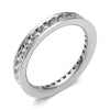 Platinum 3.00mm Channel Set Diamond Full Eternity Ring