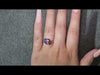 Tanzanite & Tourmaline Toi et Moi Ring Set In Platinum