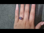 Tanzanite & Tourmaline Toi et Moi Ring Set In Platinum